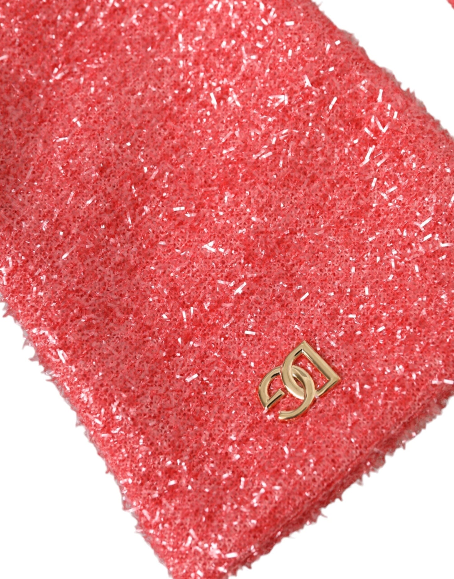 Dolce & Gabbana Pink Lurex Fantasia Mid Arm Length Women's Gloves