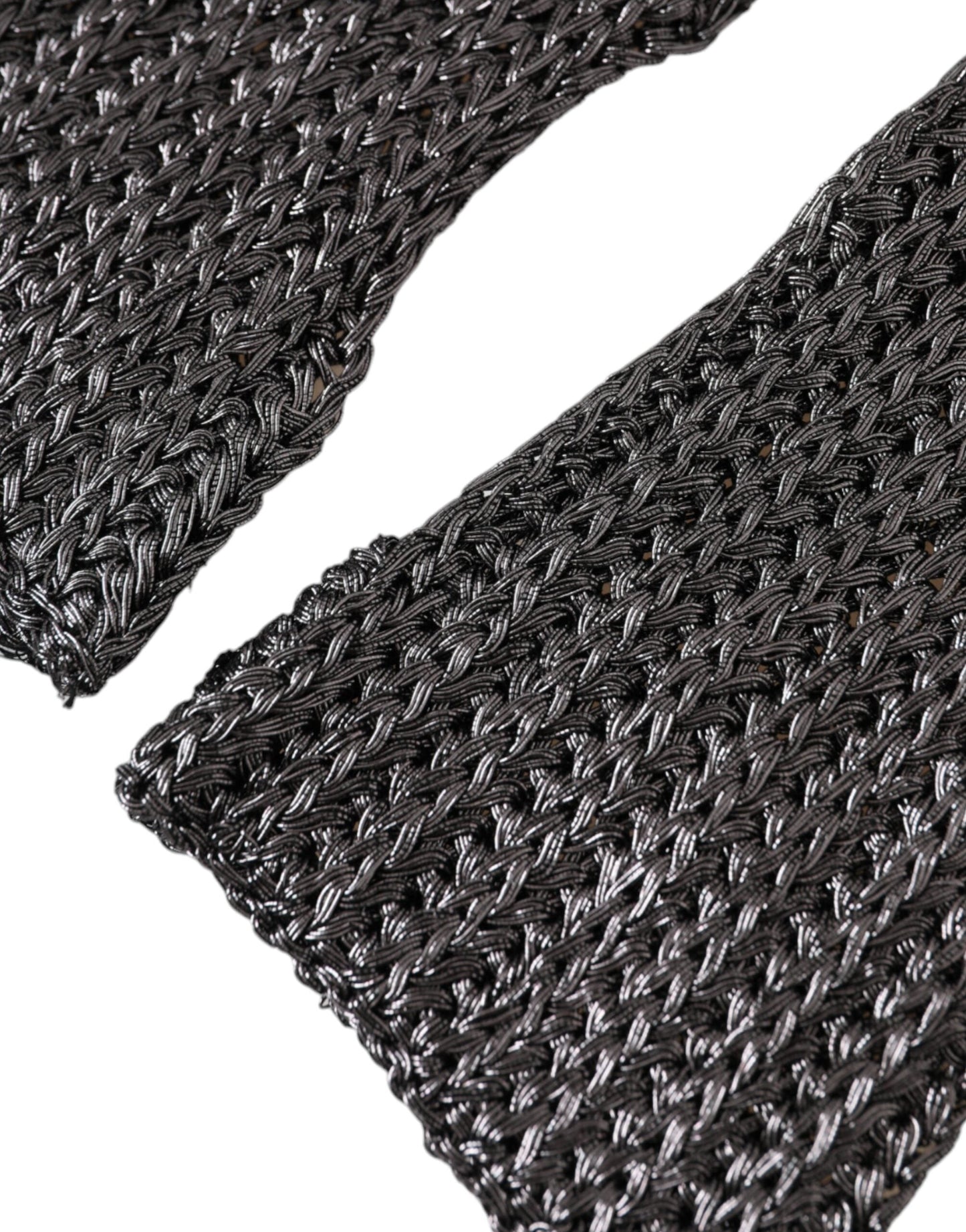 Dolce & Gabbana Gray Viscose Knitted Finger Less Women's Gloves