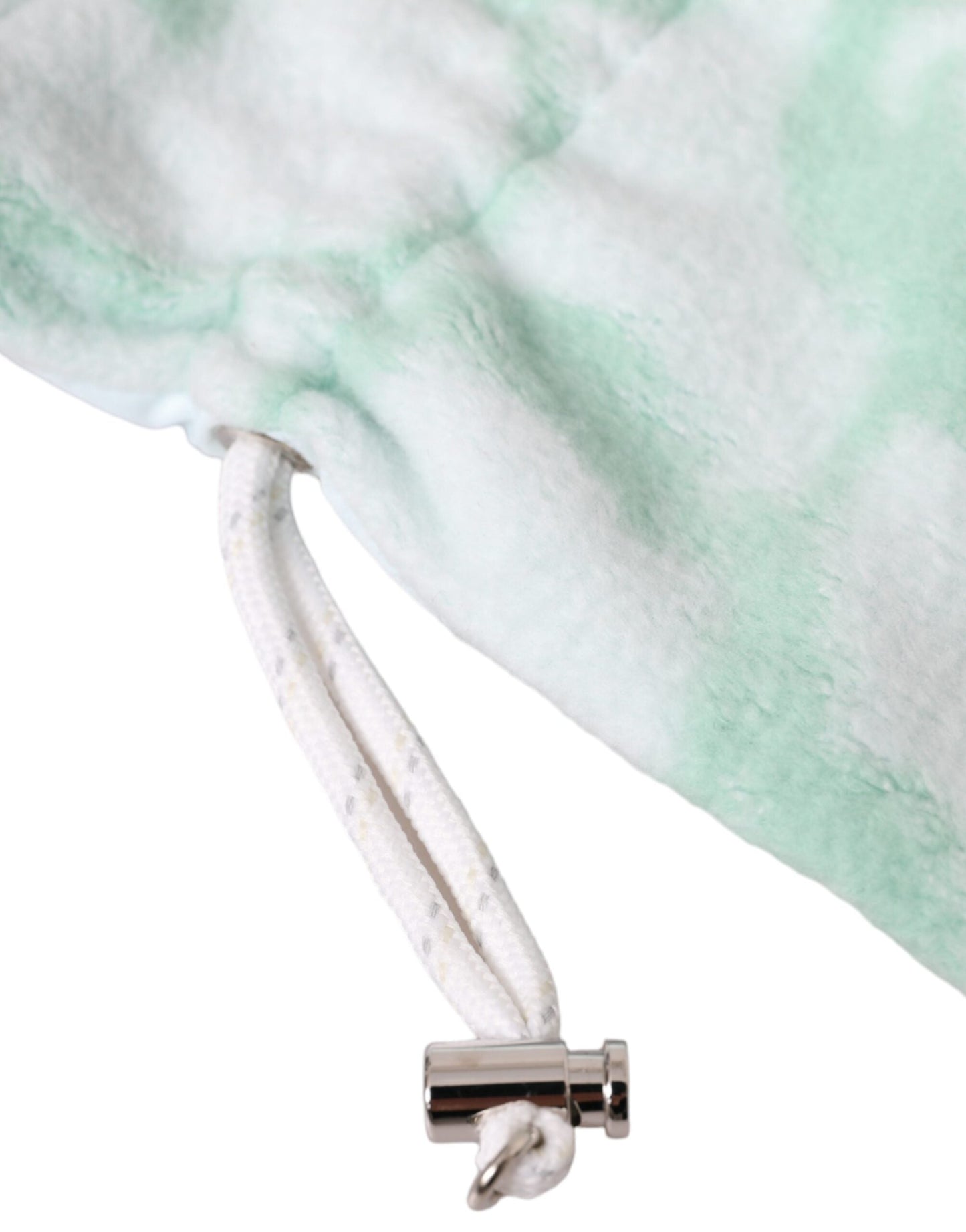 Dolce & Gabbana White Nylon Fleece Wrist Length Mitten Women's Gloves