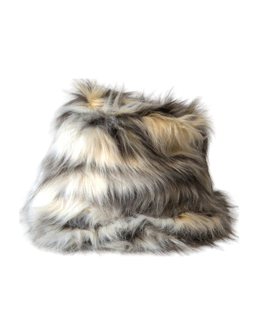 Dolce & Gabbana Multicolor Acrylic Fur Women Bucket Women's Hat