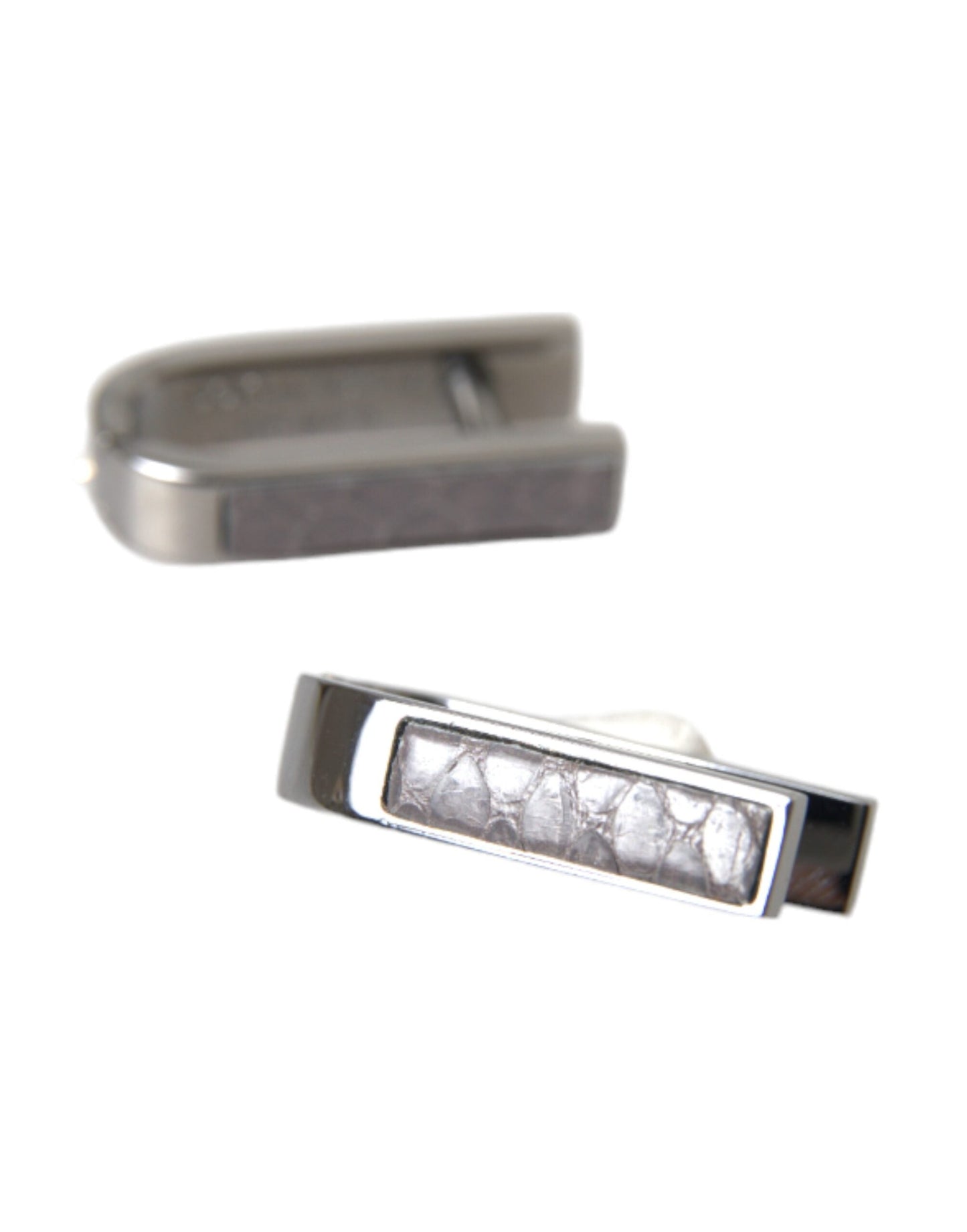 Dolce & Gabbana Silver Plated Metal Brass Pin Men Men's Cufflinks