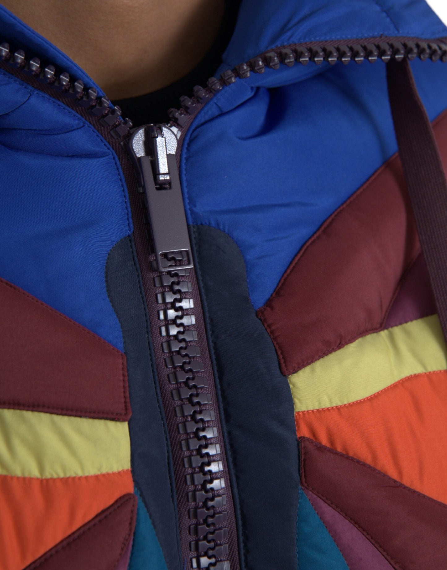 Dolce & Gabbana Multicolor Butterfly Hooded Puffer Men's Jacket