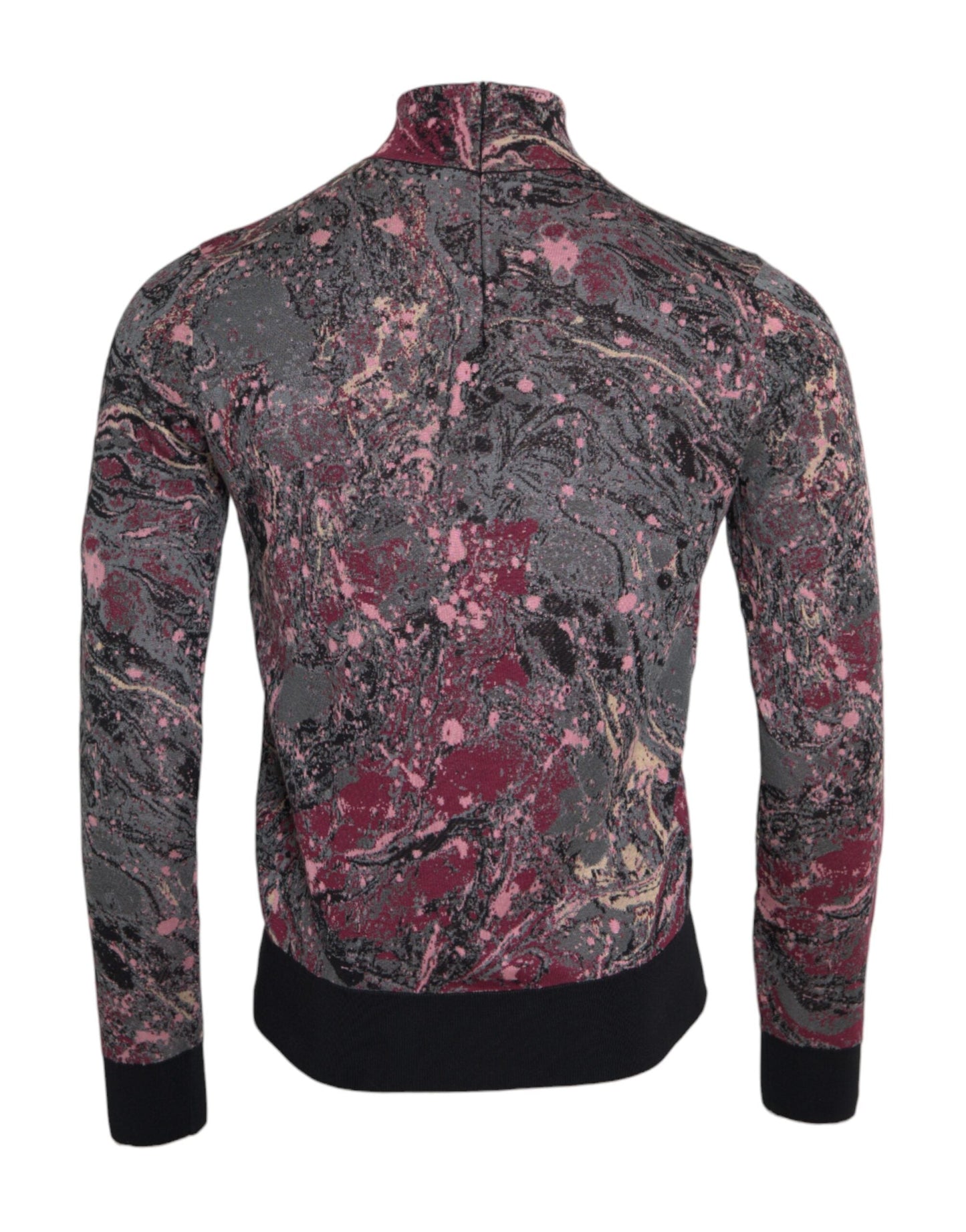 Dolce & Gabbana Multicolor Graphic Turtle Neck Men Men's Sweater