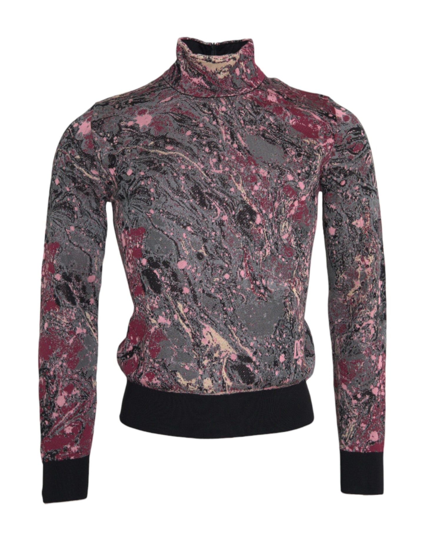 Dolce & Gabbana Multicolor Graphic Turtle Neck Men Men's Sweater
