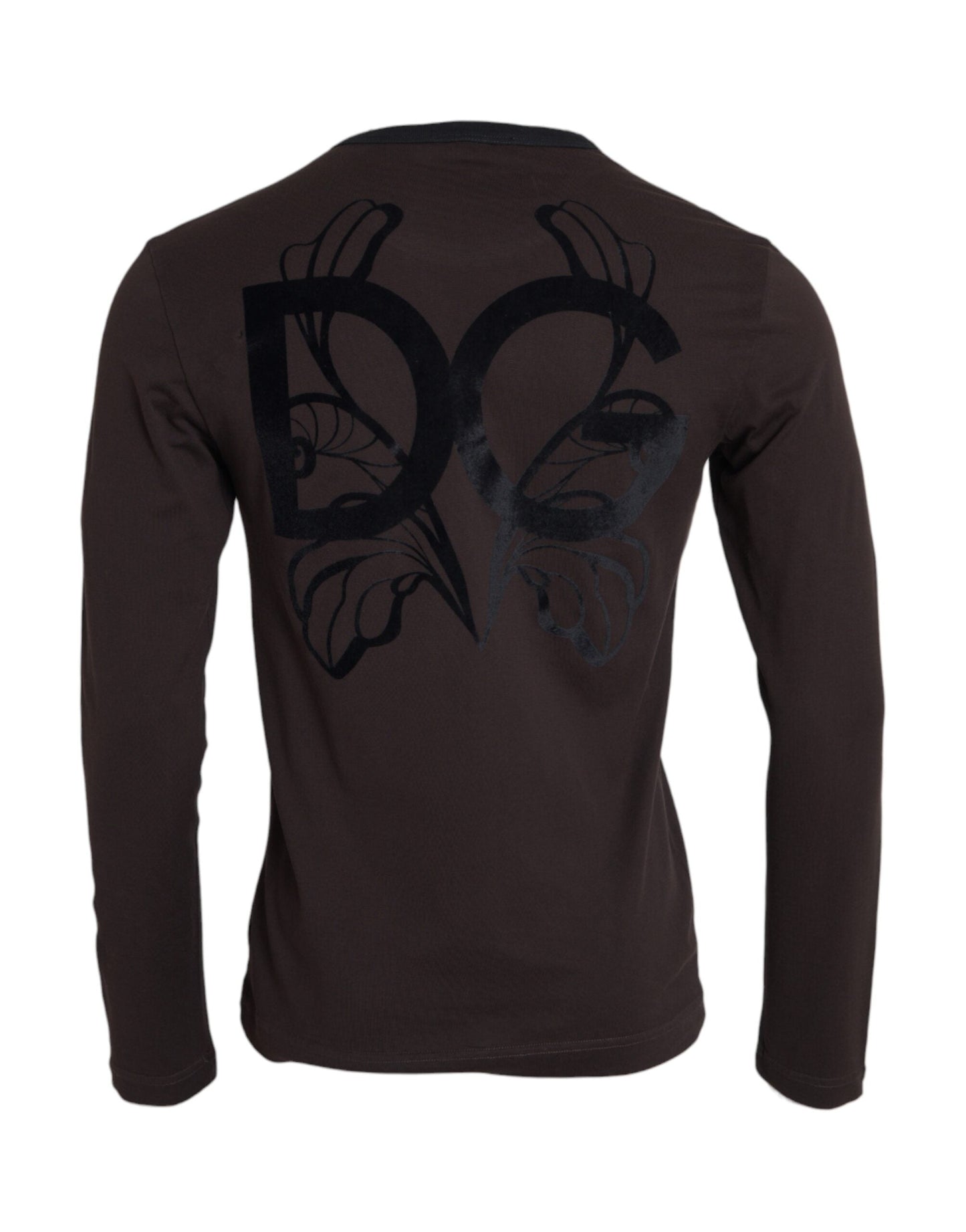 Dolce & Gabbana Brown DG Logo Crewneck Pullover Men's Sweater
