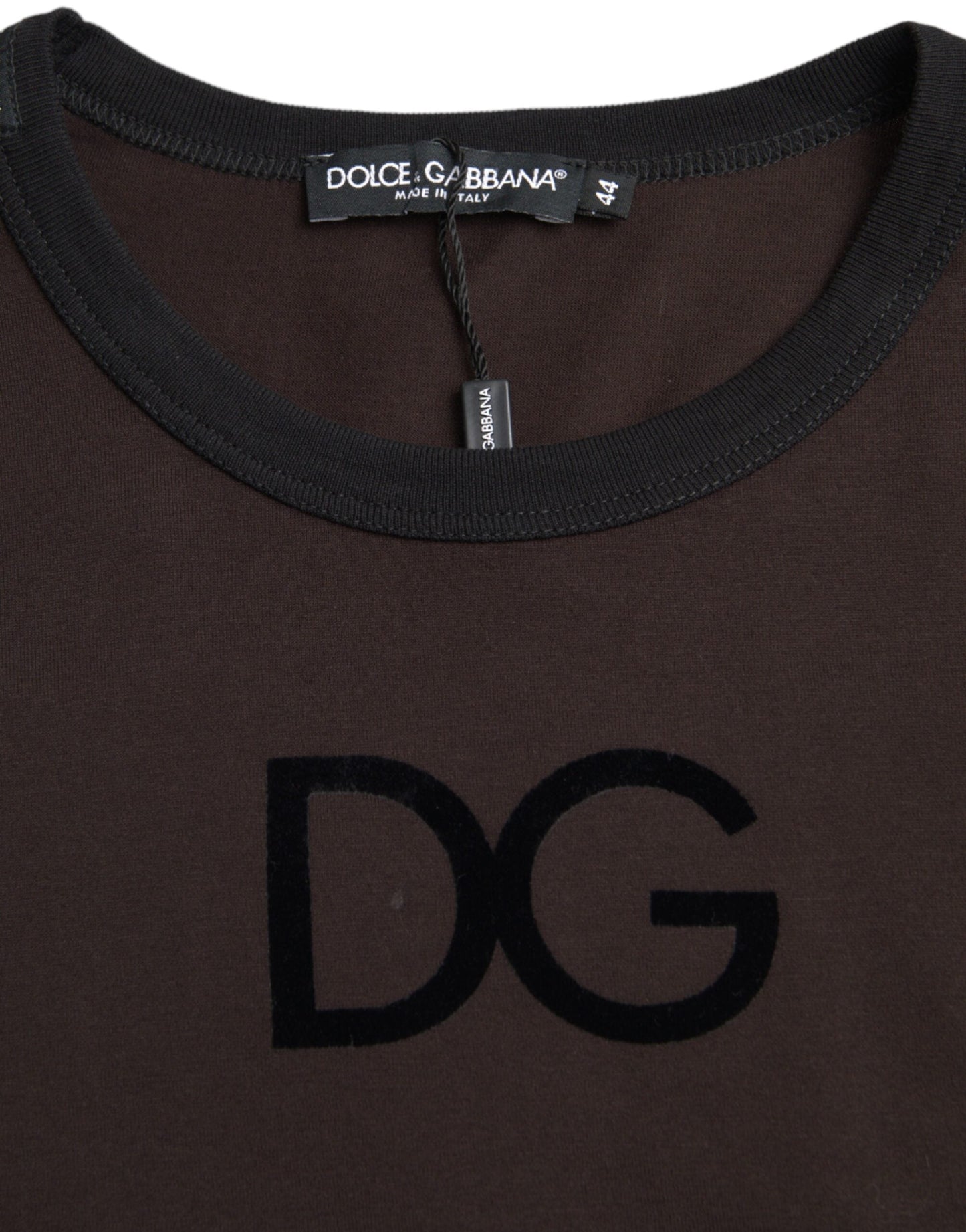 Dolce & Gabbana Brown DG Logo Crewneck Pullover Men's Sweater