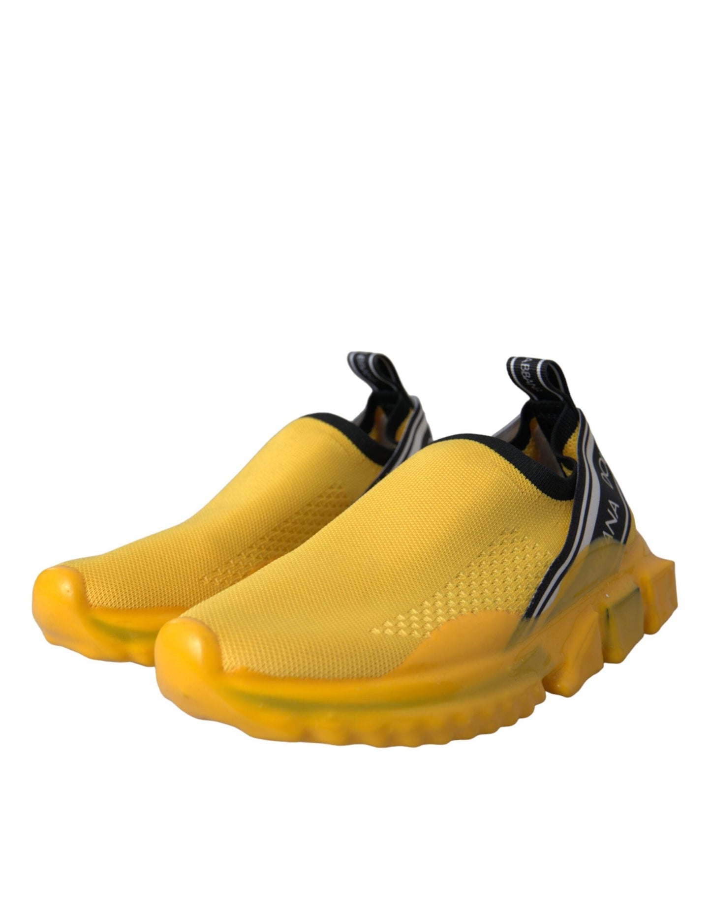 Dolce & Gabbana Yellow Sorrento Slip On Sneakers Women Women's Shoes