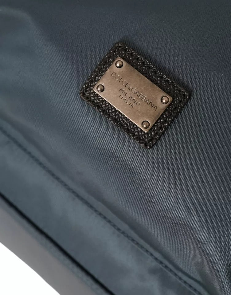 Dolce & Gabbana Blue Nylon #DGFamily Patch Men Backpack Men's Bag