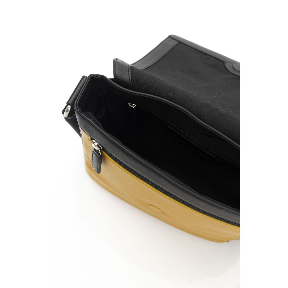 Cerruti 1881 Yellow Leather Women Men's Crossbody