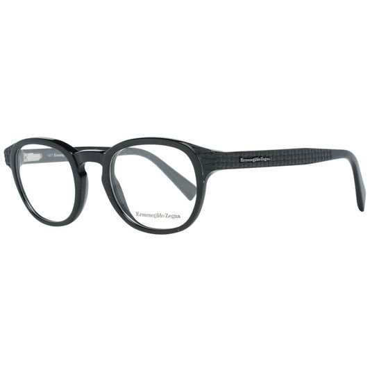 Ermenegildo Zegna Black Plastic Glasses Men's (Frames)