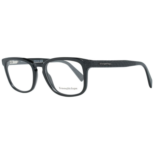 Ermenegildo Zegna Black Plastic Glasses Men's (Frames)