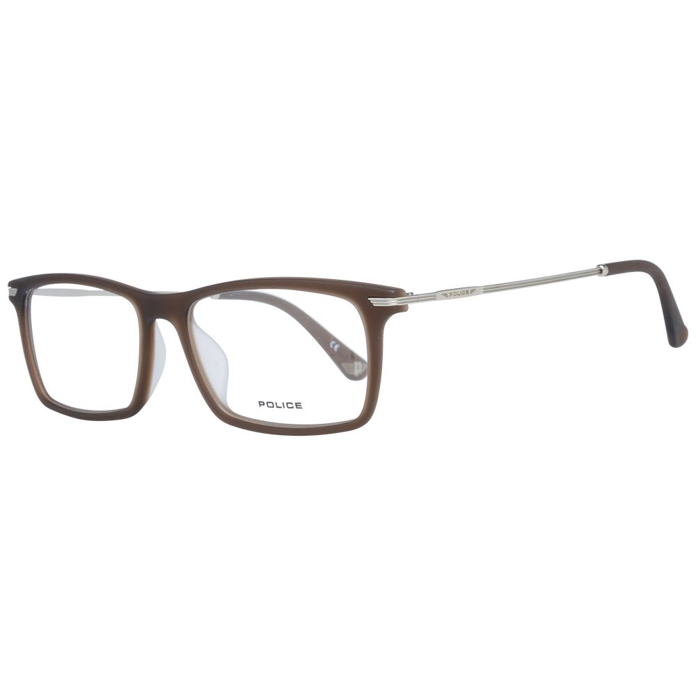 Police Brown Metal & Plastic Glasses Men's (Frames)