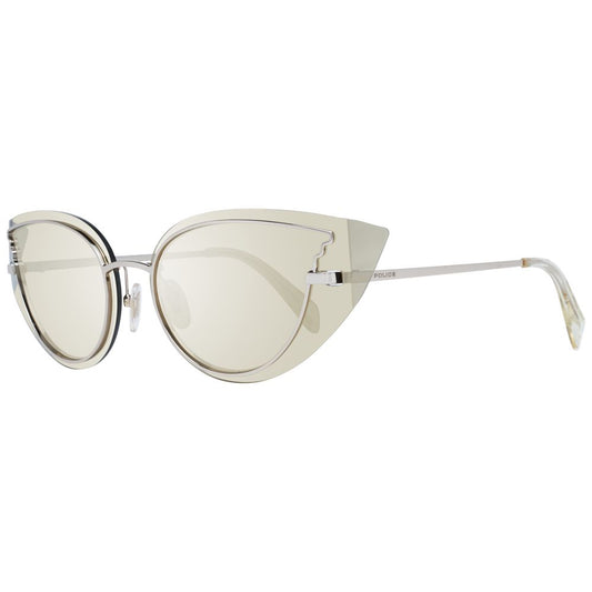 Police Gold Metal & Plastic Women's Sunglasses