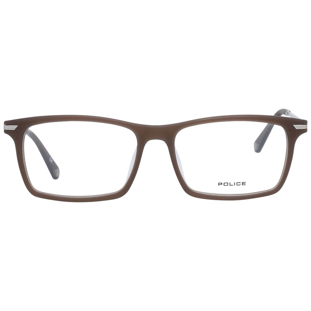 Police Brown Metal & Plastic Glasses Men's (Frames)