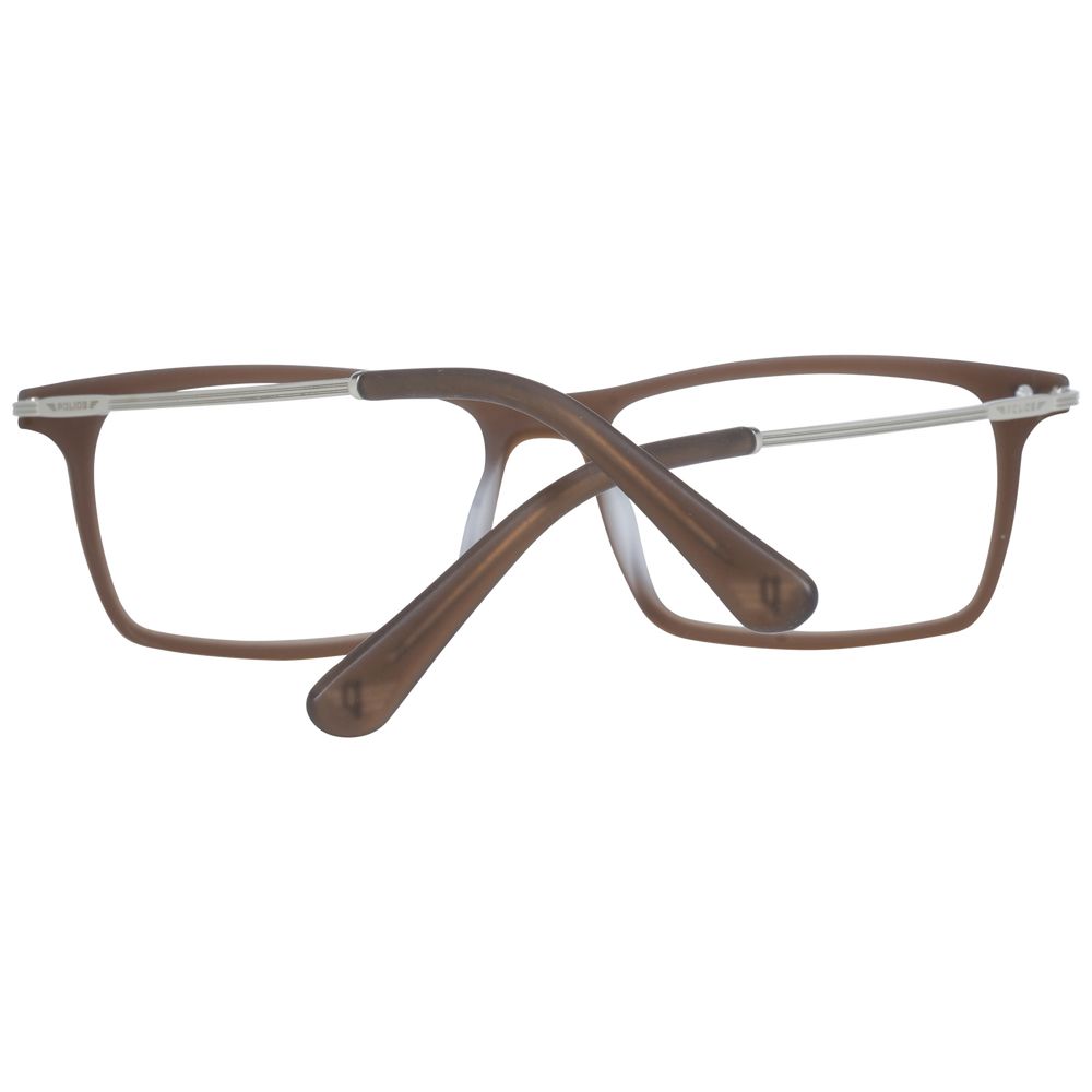 Police Brown Metal & Plastic Glasses Men's (Frames)