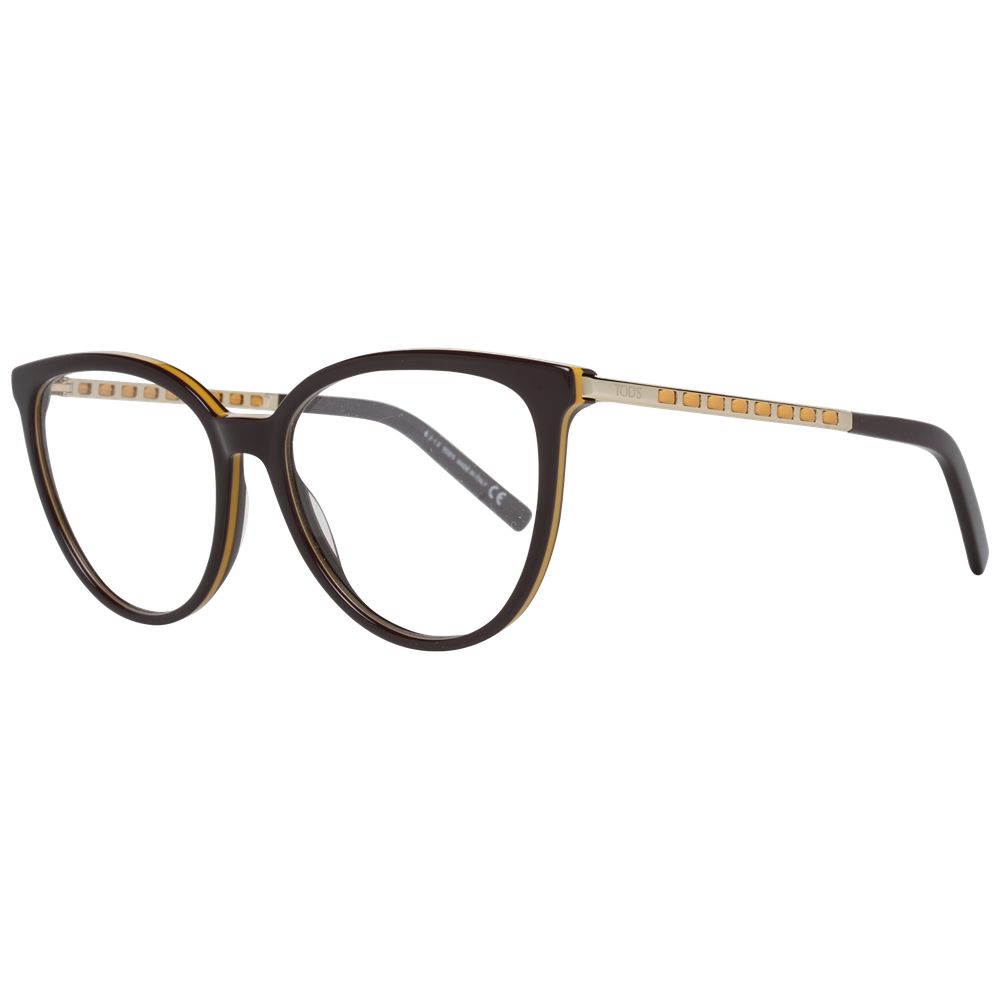 Tod's Brown Metal & Plastic Glasses Women's (Frames)