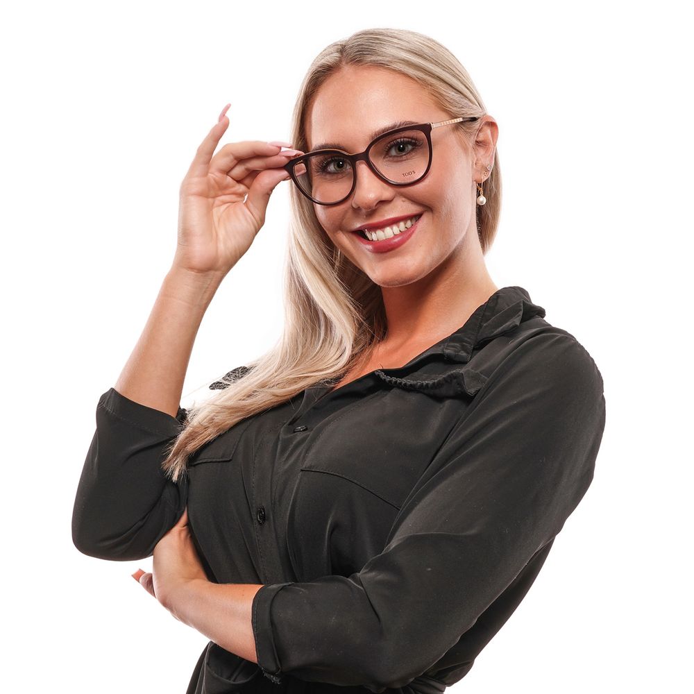 Tod's Brown Metal & Plastic Glasses Women's (Frames)