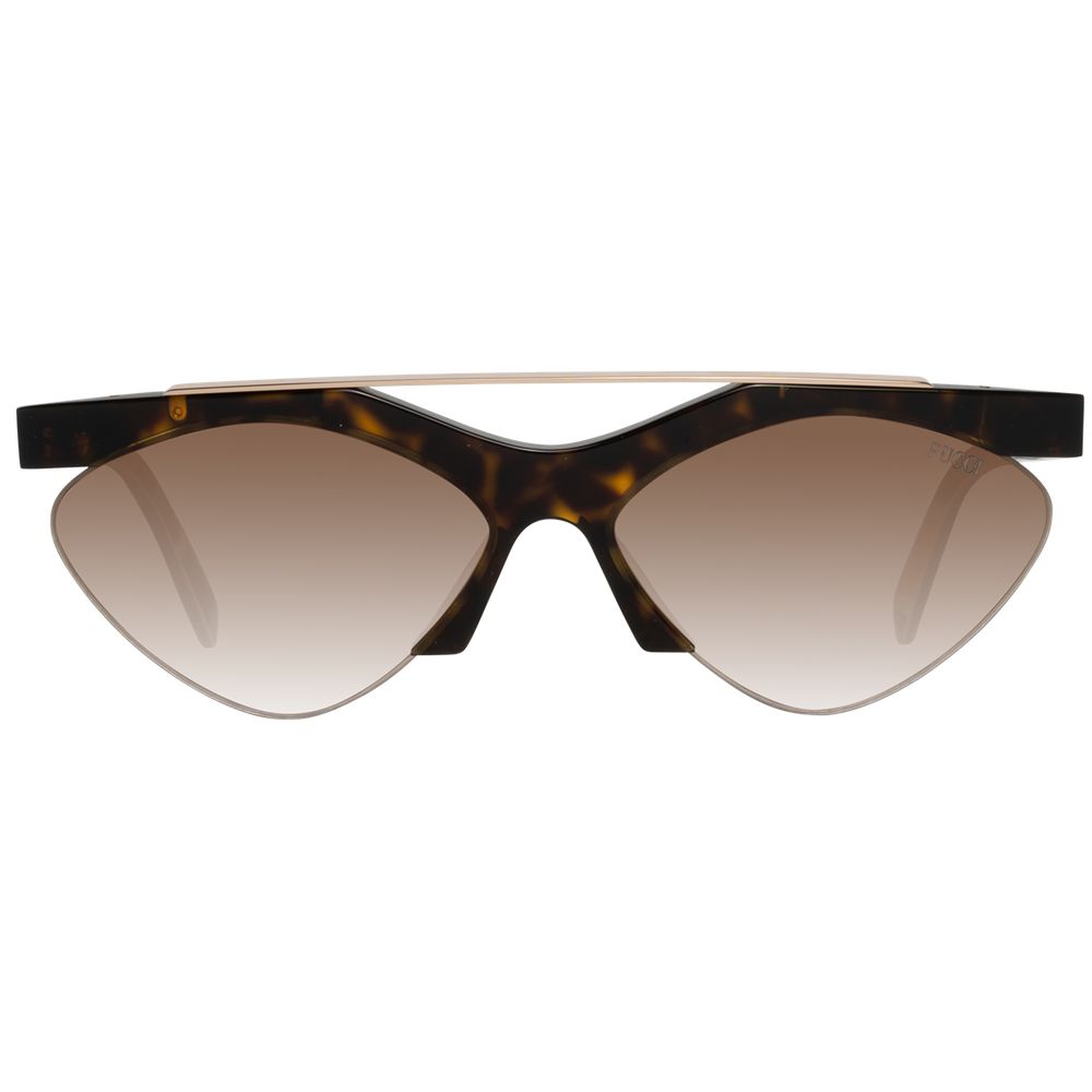 Emilio Pucci Brown Metal & Plastic Women's Sunglasses