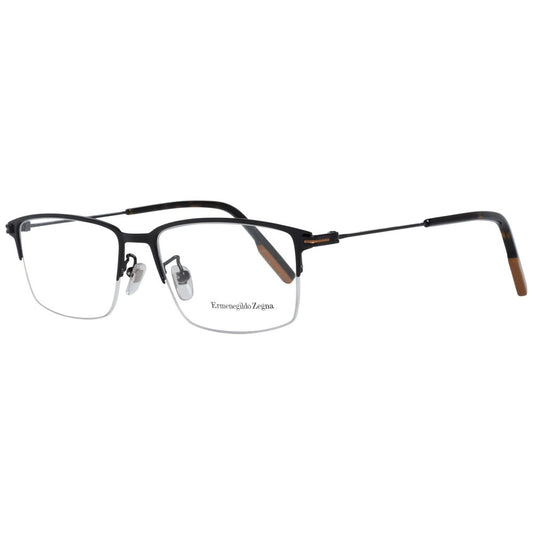 Ermenegildo Zegna Black Metal Glasses Men's (Frames)