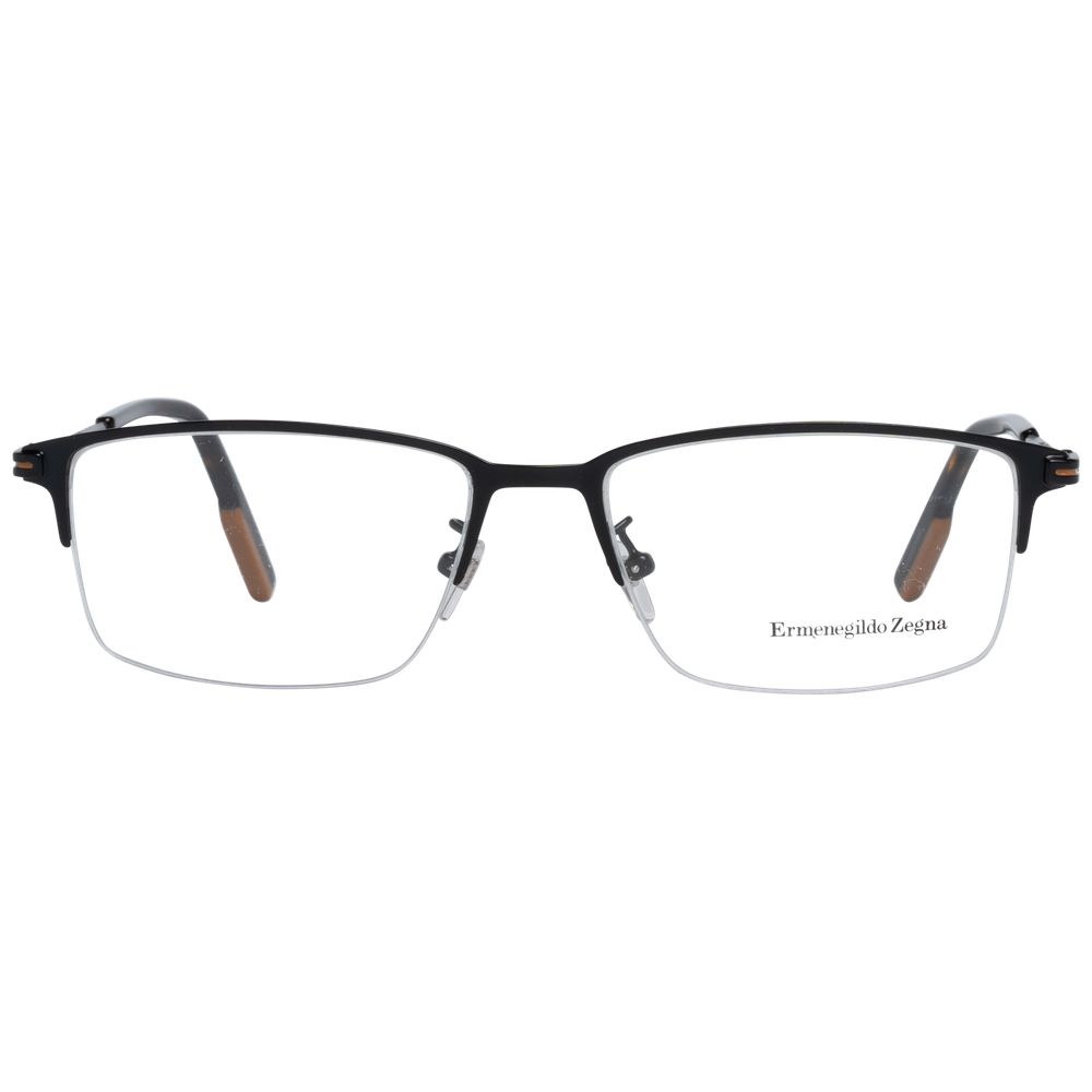 Ermenegildo Zegna Black Metal Glasses Men's (Frames)
