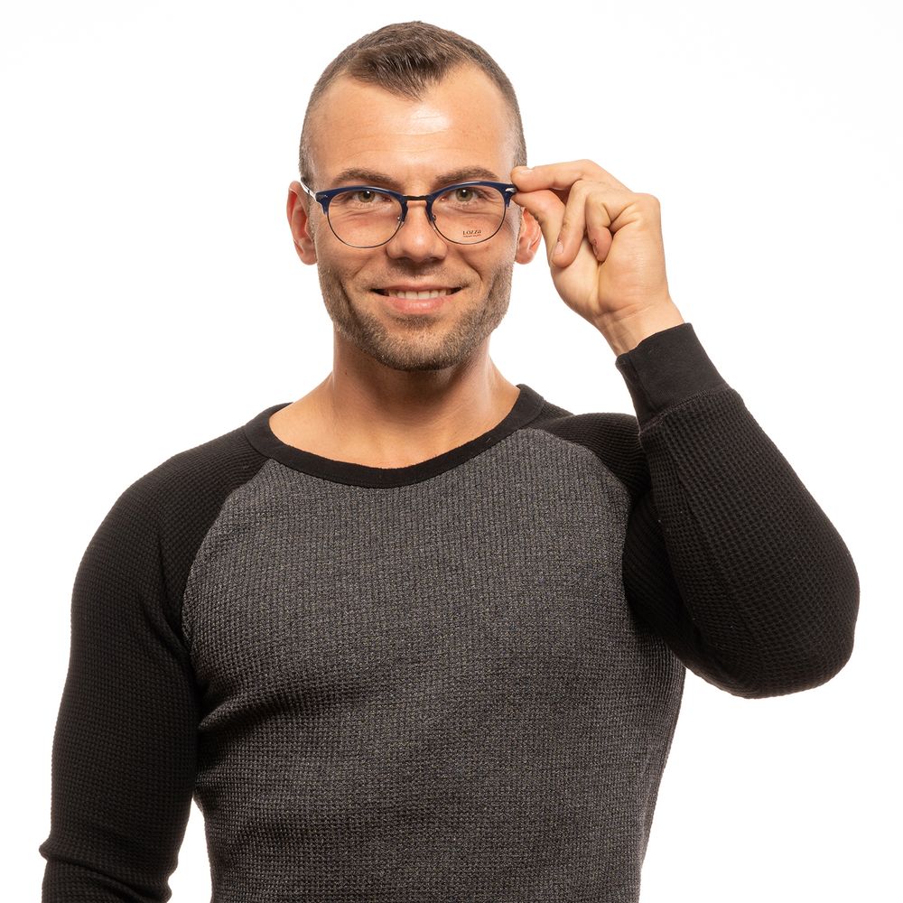 Lozza Blue Metal & Plastic Glasses  (Frames)