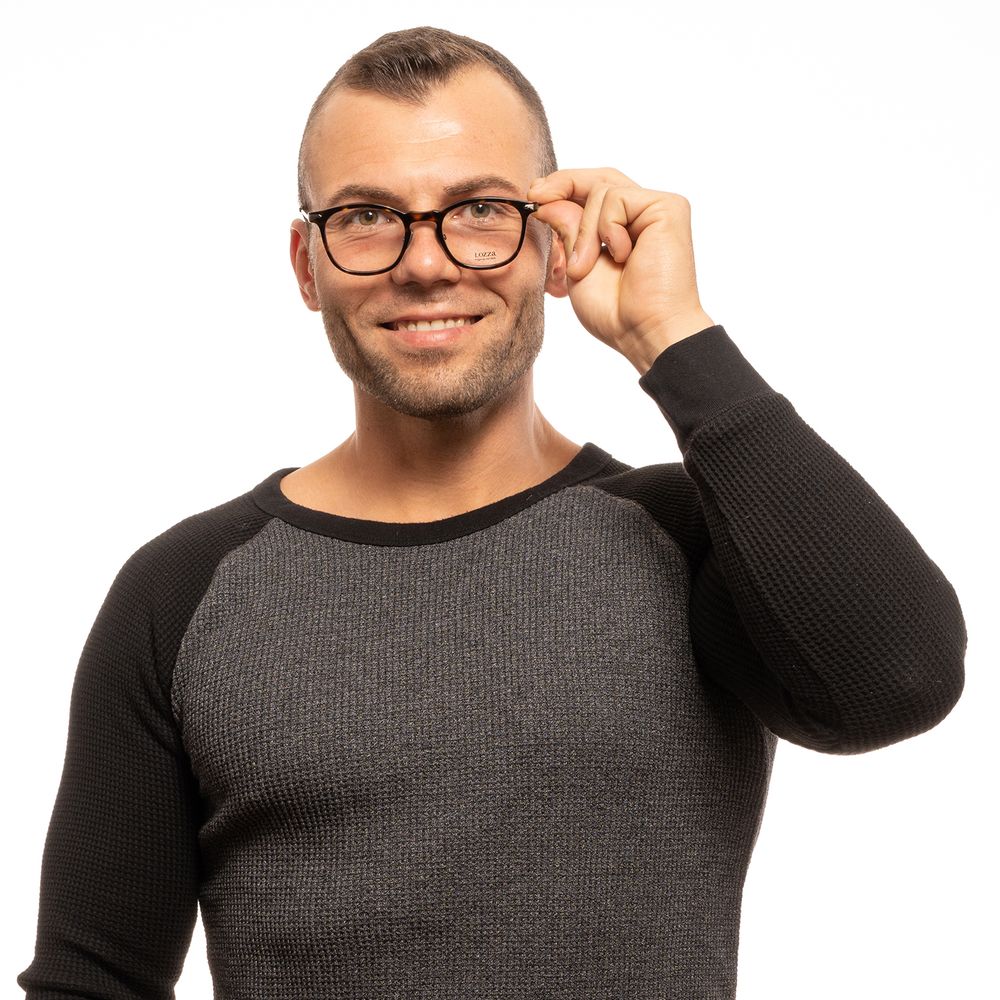 Lozza Brown Plastic Glasses Men's (Frames)