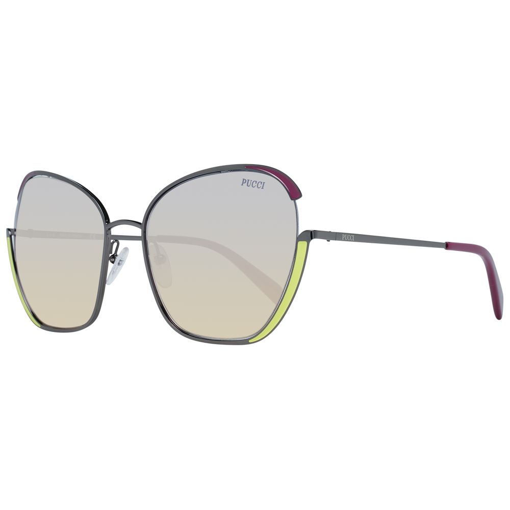 Emilio Pucci Gray Metal Women's Sunglasses
