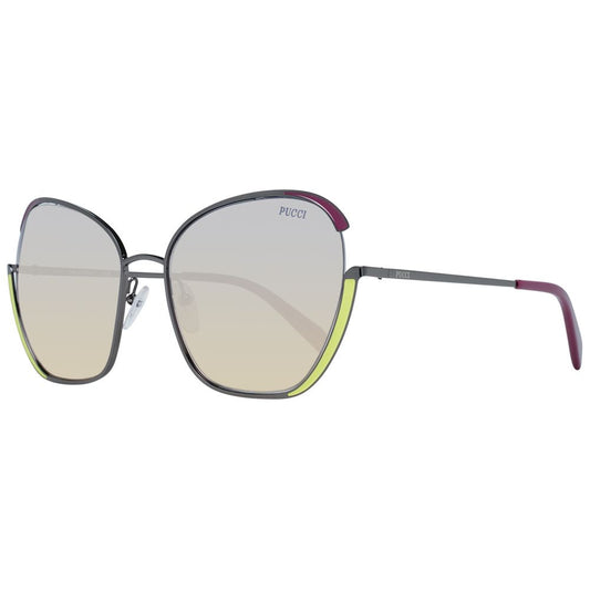 Emilio Pucci Gray Metal Women's Sunglasses