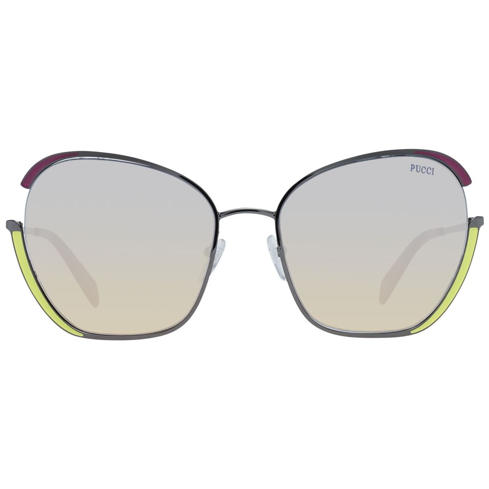 Emilio Pucci Gray Metal Women's Sunglasses