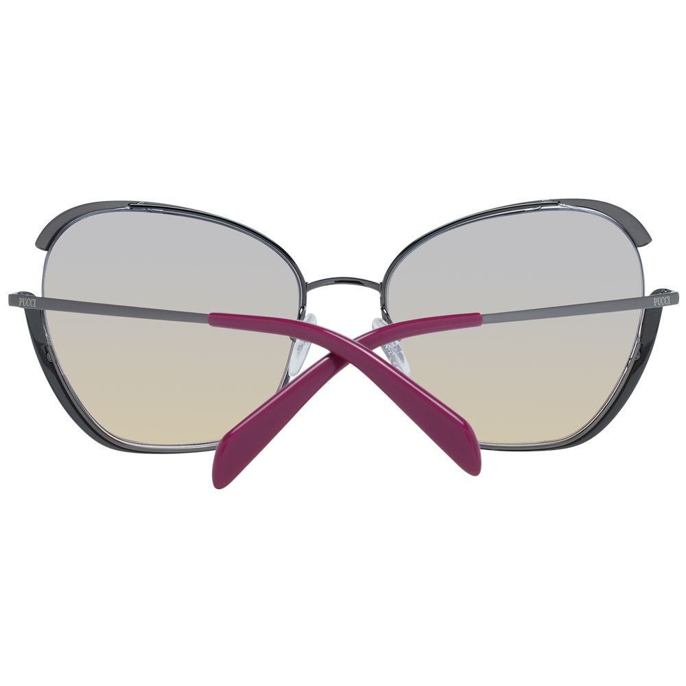 Emilio Pucci Gray Metal Women's Sunglasses