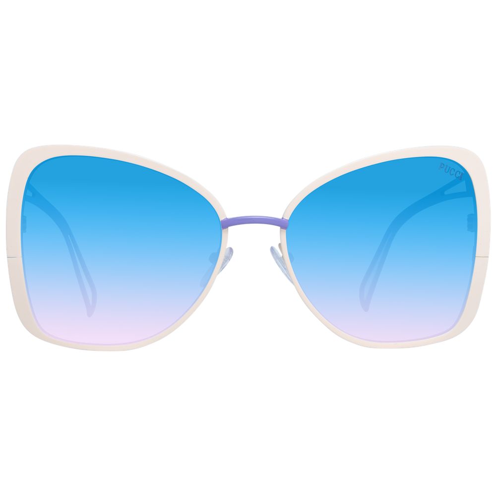 Emilio Pucci Cream Metal Women's Sunglasses