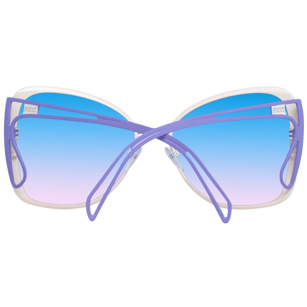 Emilio Pucci Cream Metal Women's Sunglasses