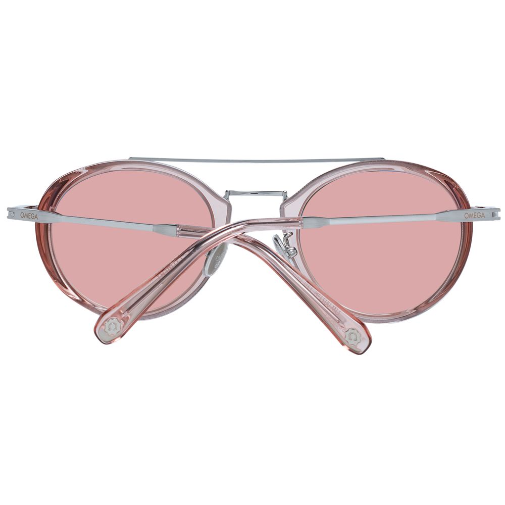 Omega Pink Metal Men's Sunglasses