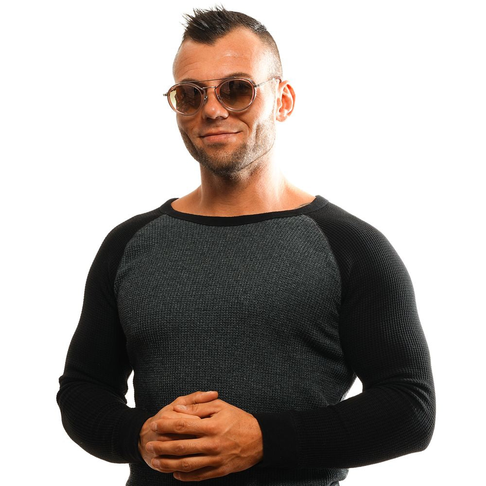 Omega Pink Metal Men's Sunglasses