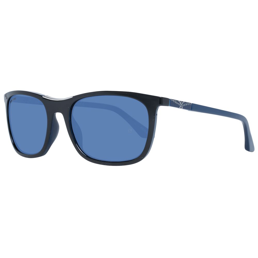 Longines Black Plastic Men's Sunglasses