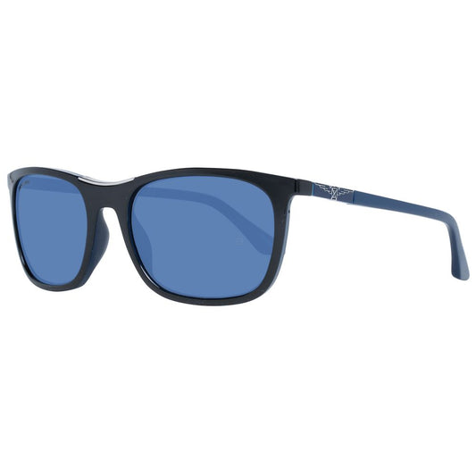 Longines Black Plastic Men's Sunglasses
