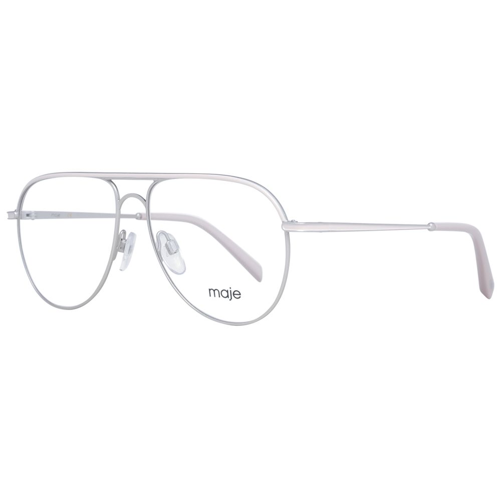 Maje Silver Stainless Steel Glasses Women's (Frames)