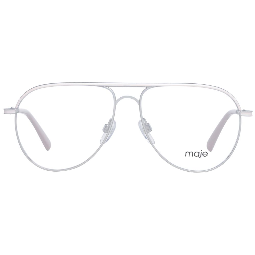 Maje Silver Stainless Steel Glasses Women's (Frames)