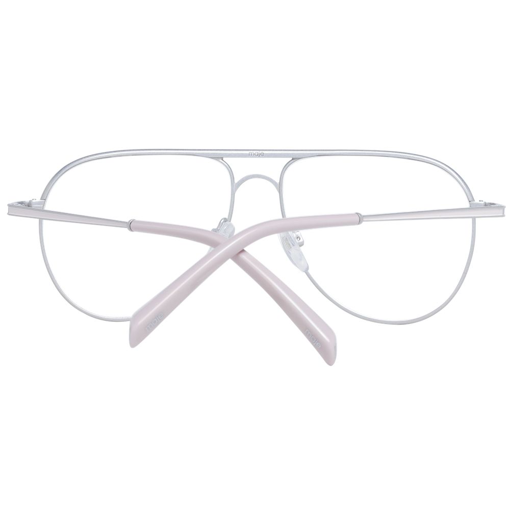 Maje Silver Stainless Steel Glasses Women's (Frames)