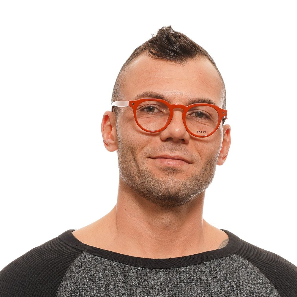 Bally Orange Acetate Glasses Men's (Frames)