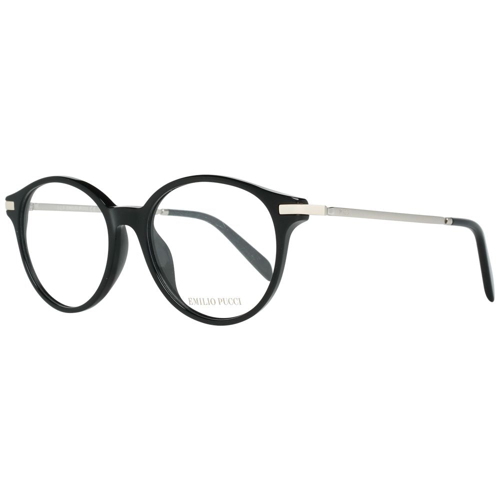Emilio Pucci Black Metal & Plastic Glasses Women's (Frames)
