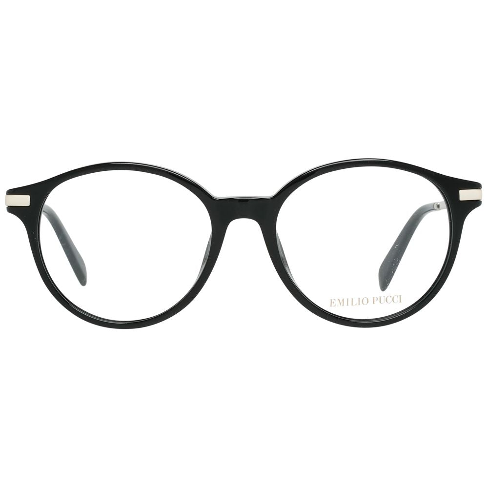 Emilio Pucci Black Metal & Plastic Glasses Women's (Frames)