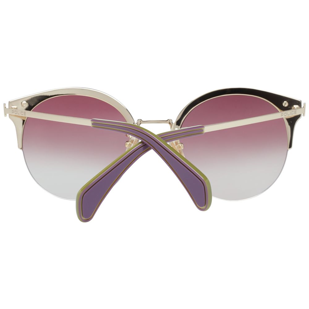Police Gold Metal & Plastic Women's Sunglasses