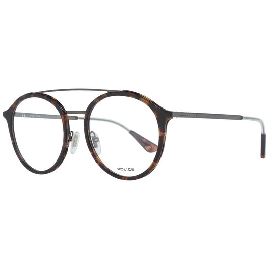 Police Brown Metal & Plastic Glasses Men's (Frames)