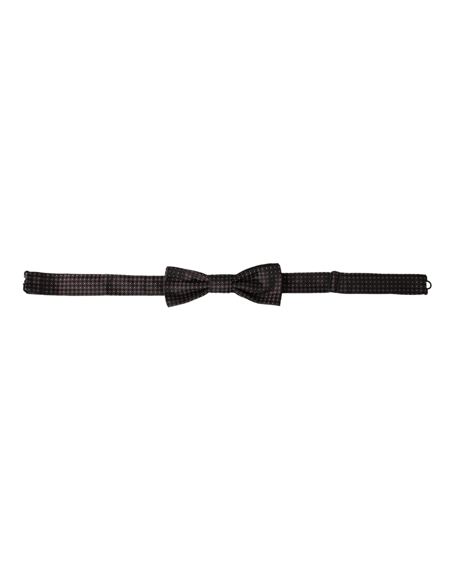 Dolce & Gabbana Brown Fantasy Silk Adjustable Neck Men Papillon Bow Men's Tie