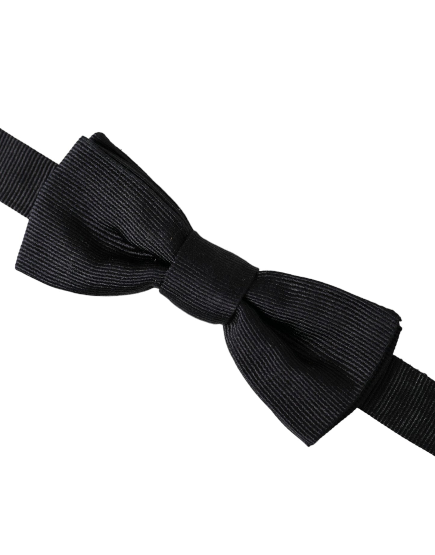 Dolce & Gabbana Black Silk Adjustable Neck Men Bow Men's Tie