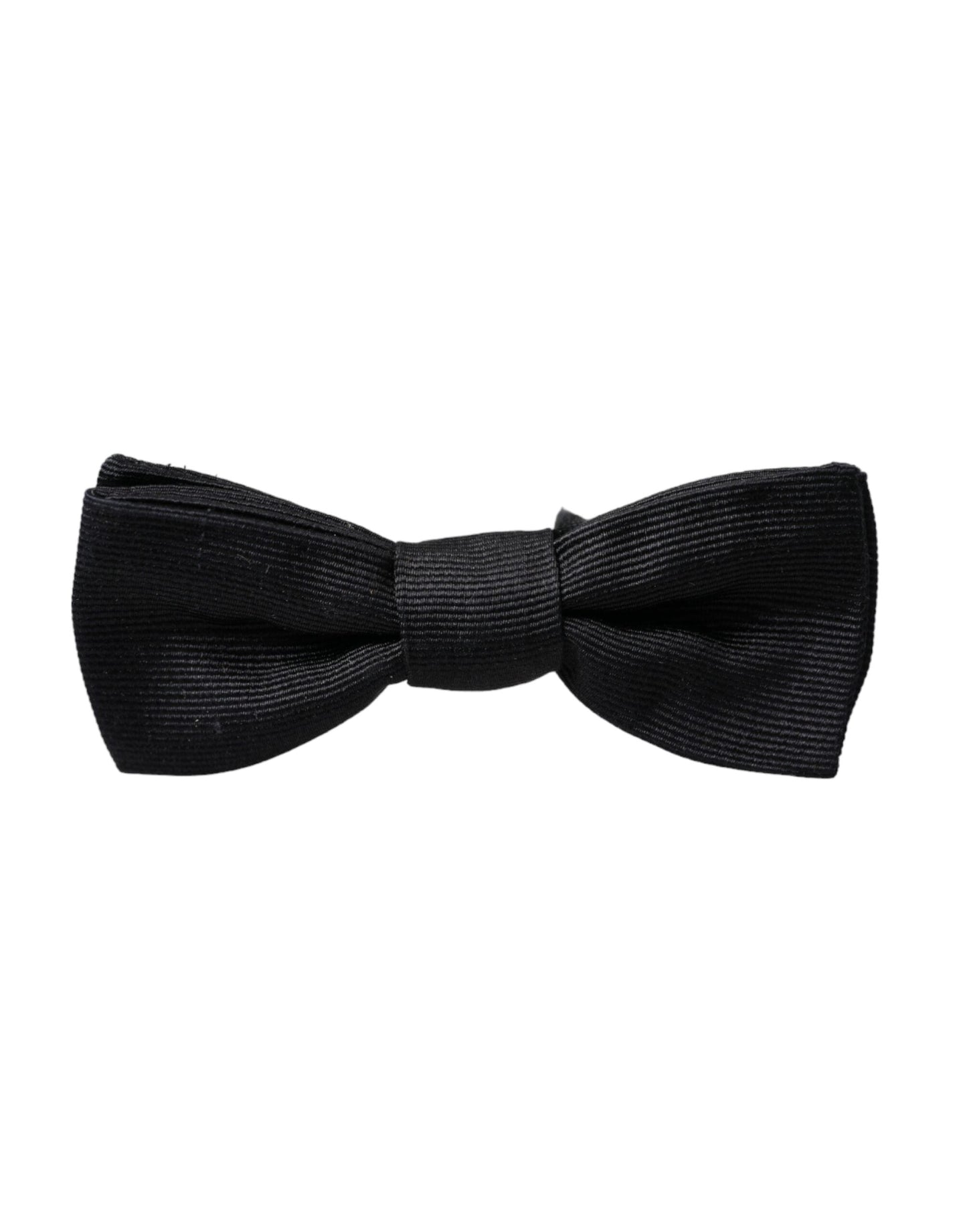 Dolce & Gabbana Black Silk Adjustable Neck Men Bow Men's Tie