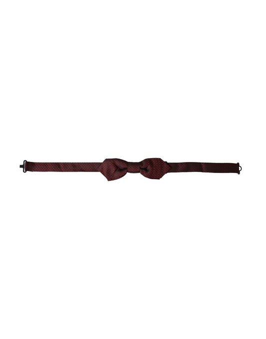 Dolce & Gabbana Red Silk Fantasy Adjustable Neck Men Bow Men's Tie