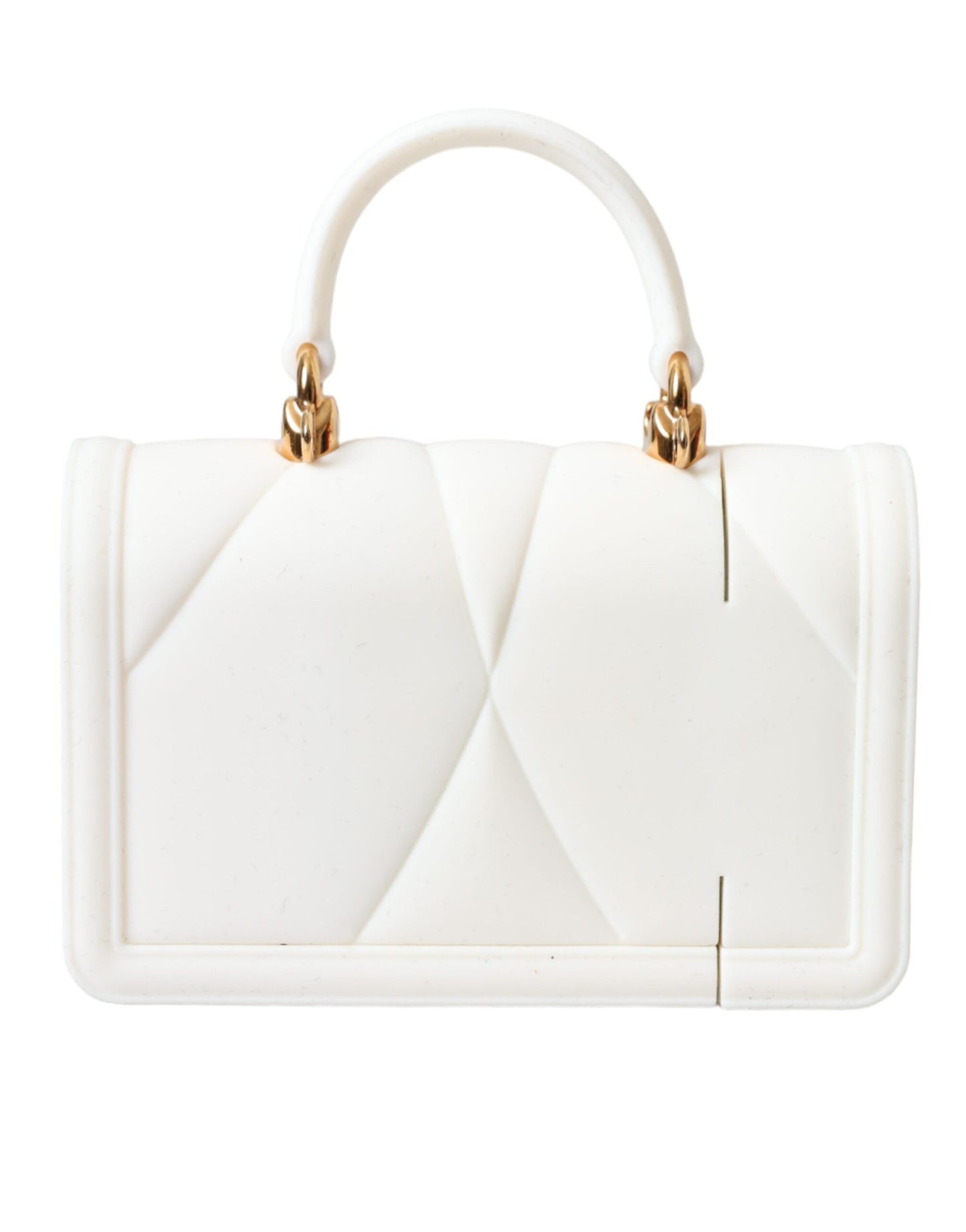 Dolce & Gabbana White Silicone Devotion Heart Cover Hand Bag Airpod Women's Case (Pre-Owned)