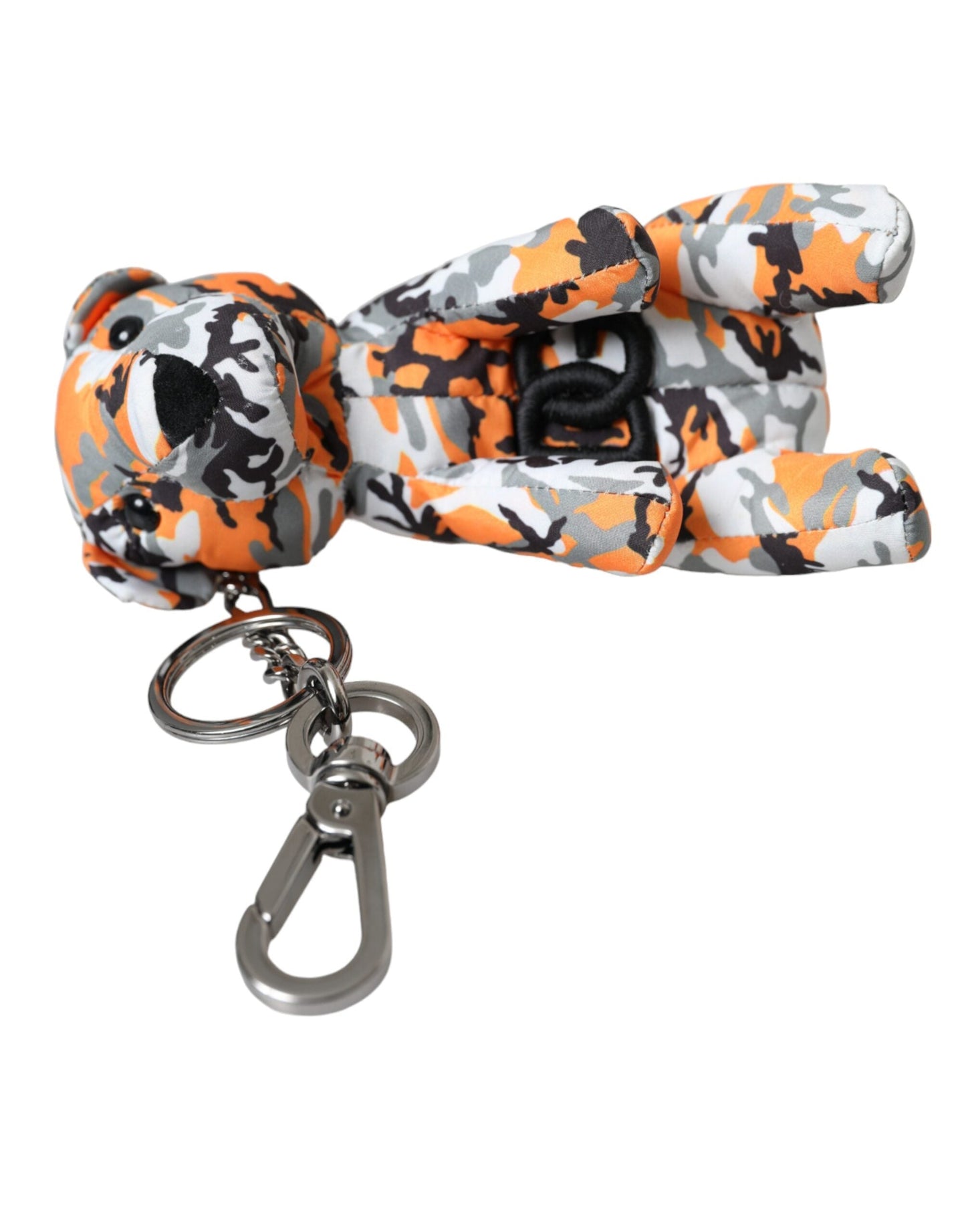 Dolce & Gabbana Multicolor Camouflage Animal Silhouette Keychain Men's Keyring